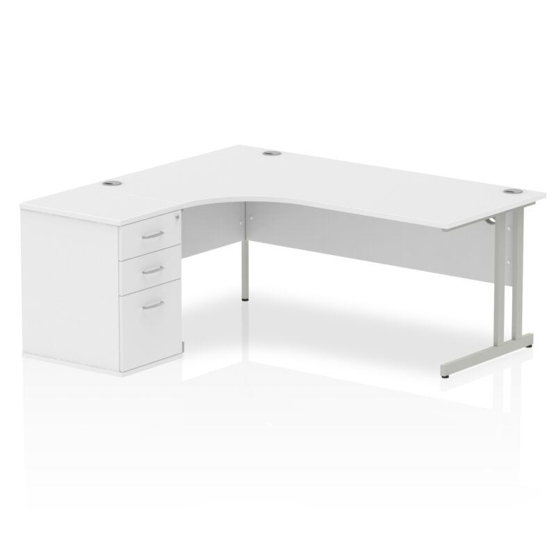 Pace 1800mm Cantilever Left Crescent Desk Workstation - Image 32