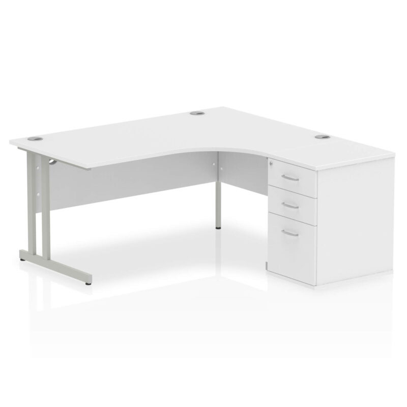 Pace 1600mm Cantilever Right Crescent Desk Workstation - Image 32