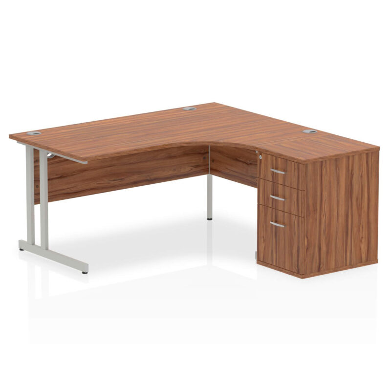 Pace 1600mm Cantilever Right Crescent Desk Workstation - Image 26