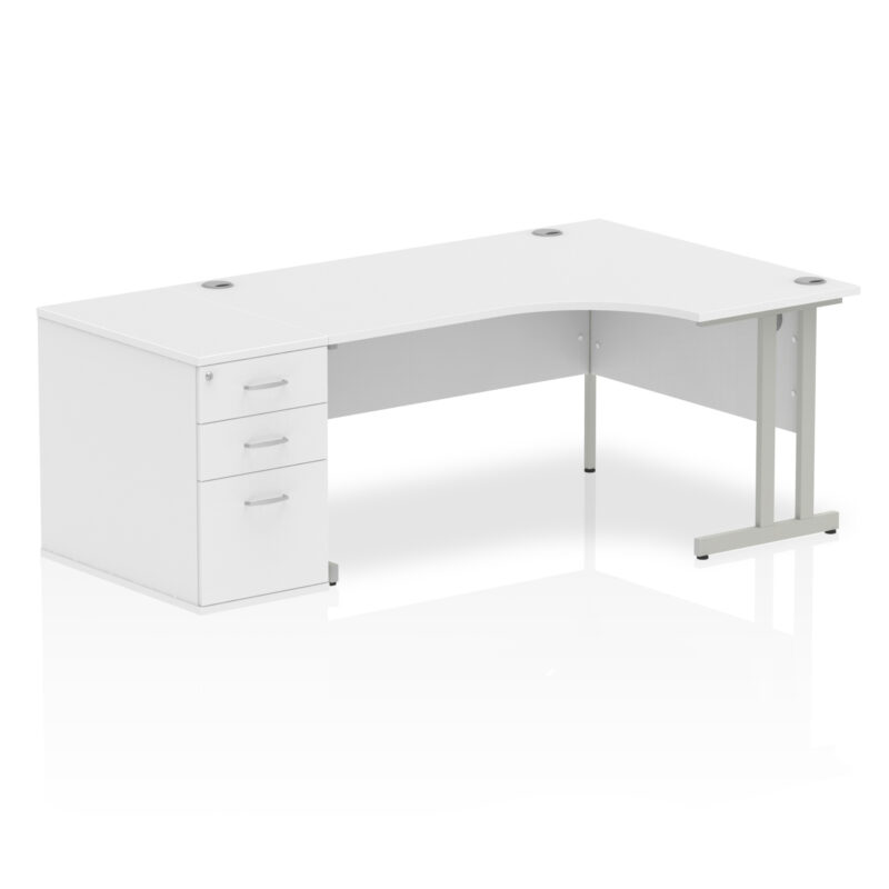 Pace 1600mm Cantilever Right Crescent Desk Workstation - Image 35