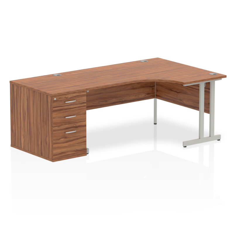 Pace 1600mm Cantilever Right Crescent Desk Workstation - Image 29