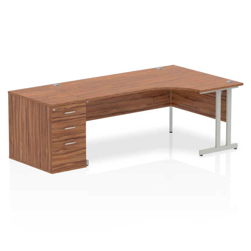 Pace 1800mm Cantilever Right Crescent Desk Workstation - Image 29