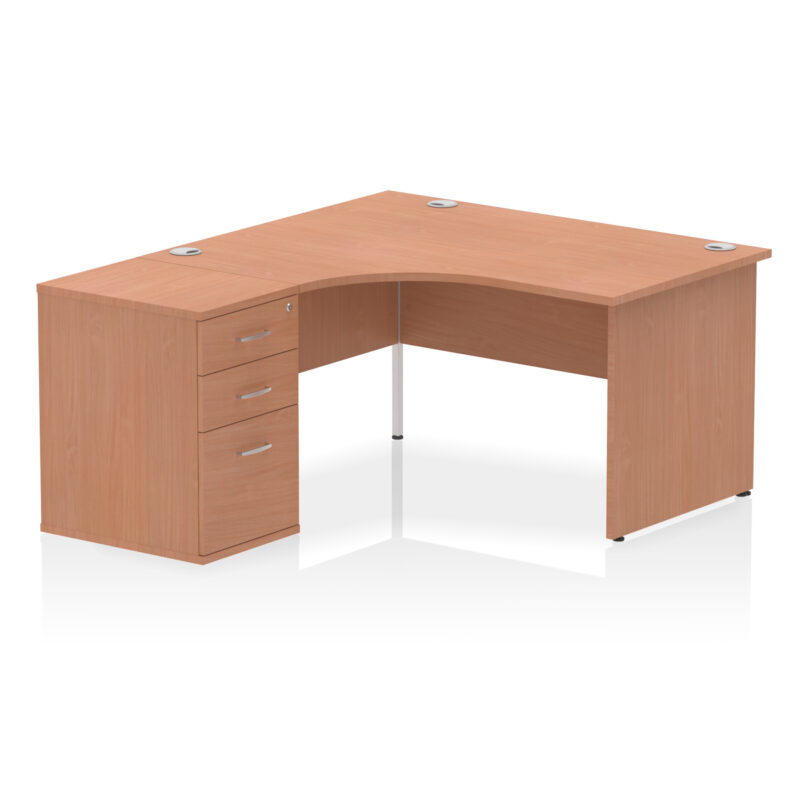 Pace Panel End Crescent Desk Workstation - Image 65