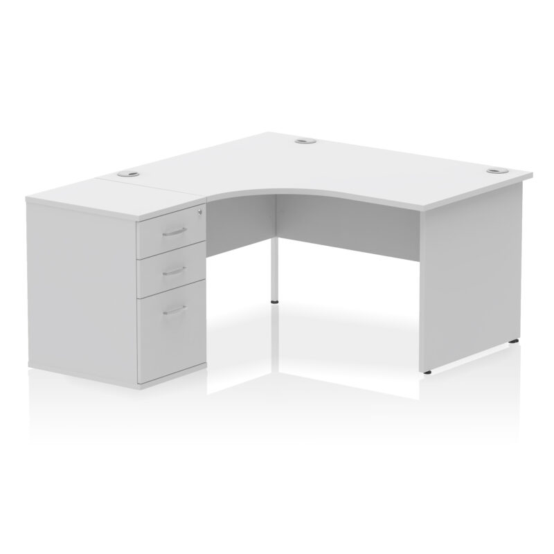 Pace Panel End Crescent Desk Workstation - Image 66