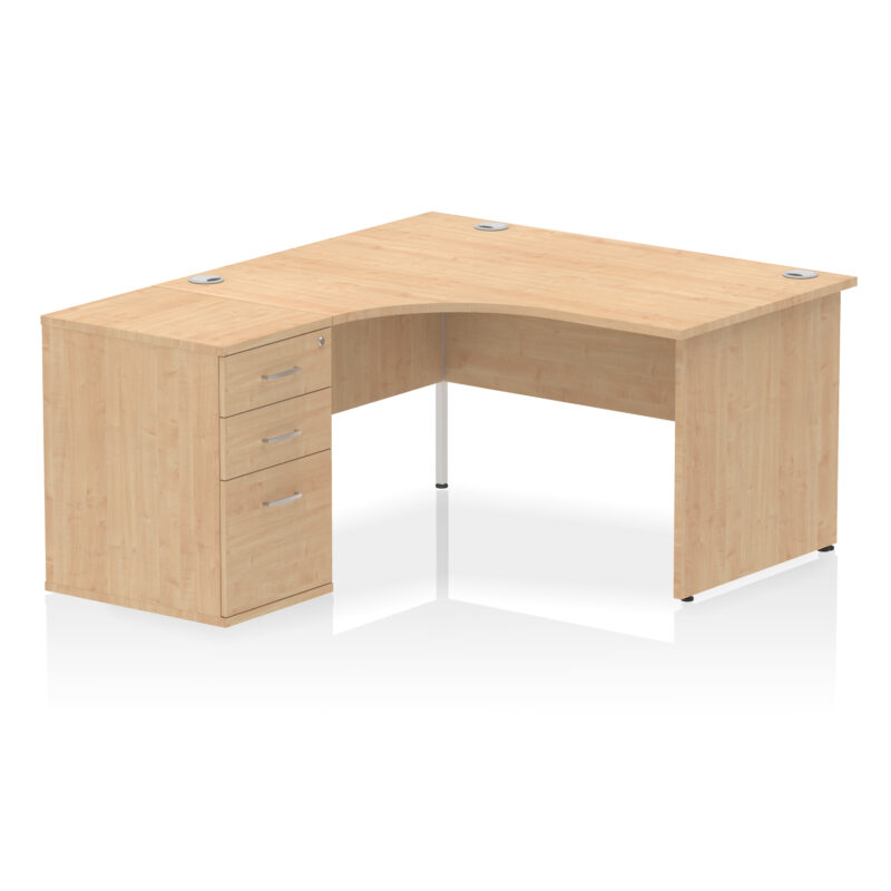Pace Panel End Crescent Desk Workstation - Image 68