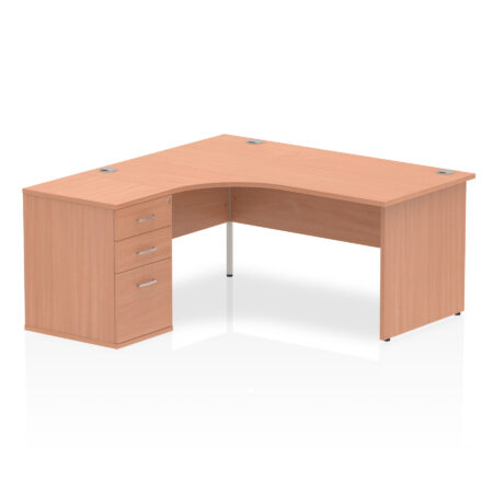 Pace Panel End Crescent Desk Workstation