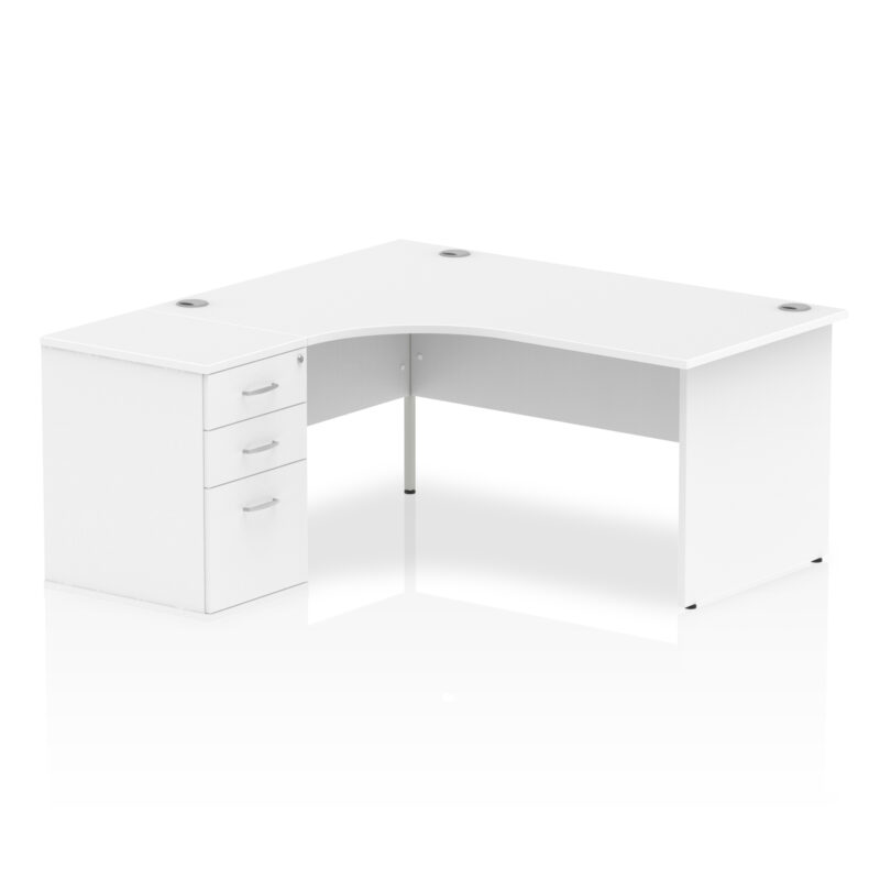 Pace Panel End Crescent Desk Workstation - Image 11