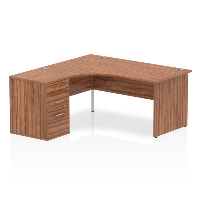 Pace Panel End Crescent Desk Workstation - Image 9