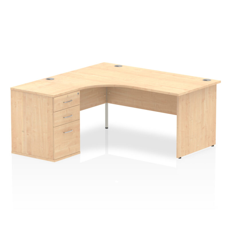 Pace Panel End Crescent Desk Workstation - Image 5