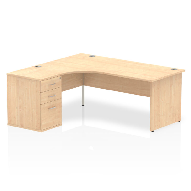 Pace Panel End Crescent Desk Workstation - Image 29