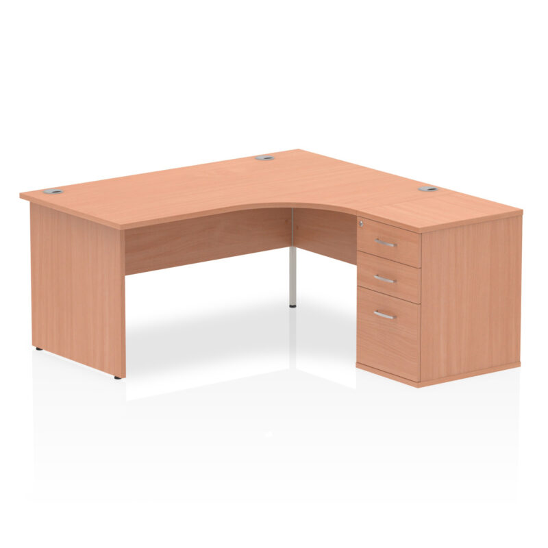 Pace Panel End Crescent Desk Workstation - Image 13
