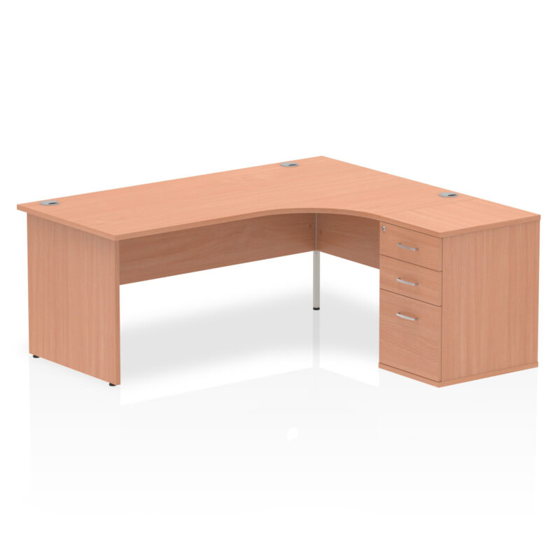Pace Panel End Crescent Desk Workstation - Image 37