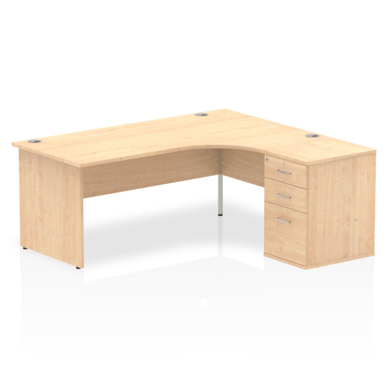 Pace Panel End Crescent Desk Workstation - Image 41