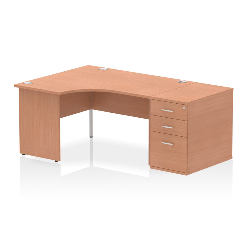 Pace Panel End Crescent Desk Workstation - Image 70