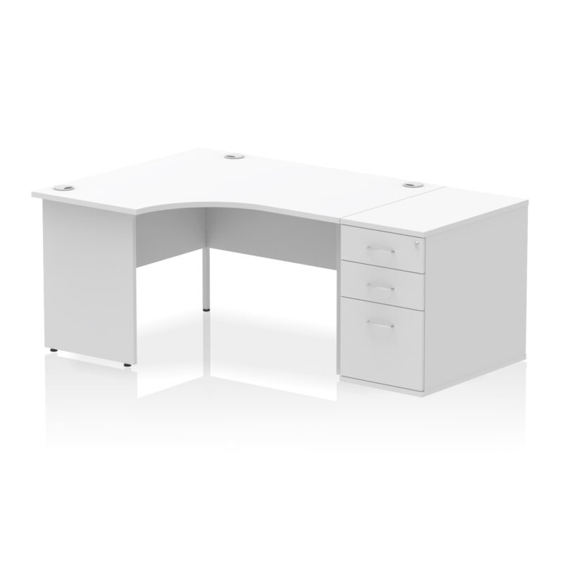 Pace Panel End Crescent Desk Workstation - Image 71