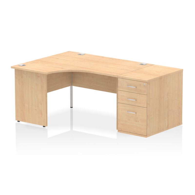 Pace Panel End Crescent Desk Workstation - Image 73