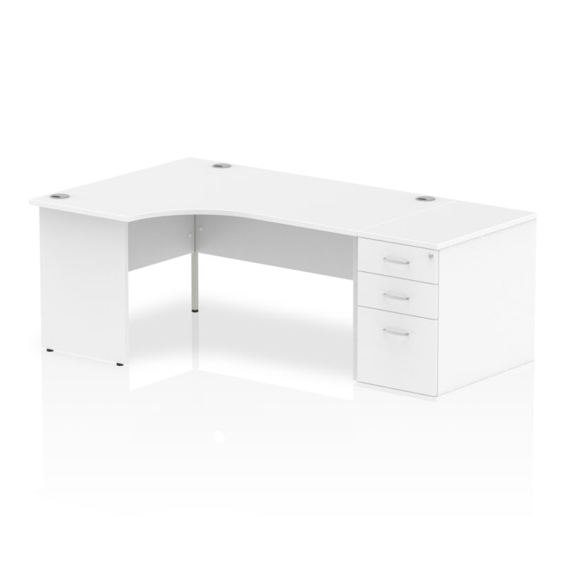 Pace Panel End Crescent Desk Workstation - Image 12