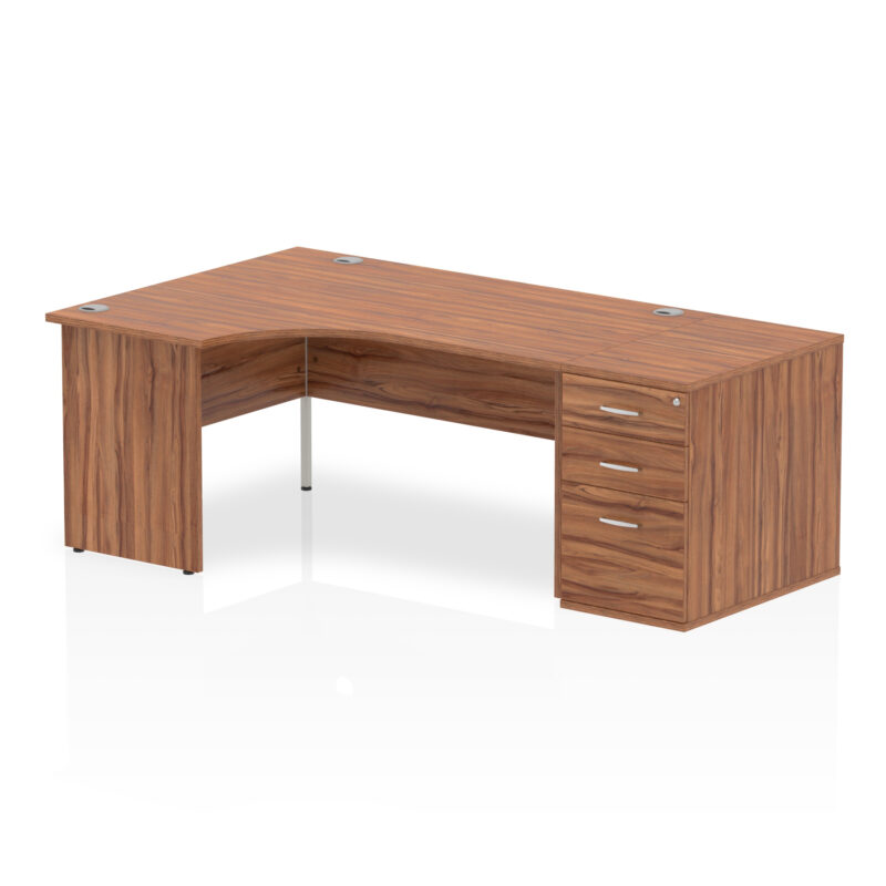 Pace Panel End Crescent Desk Workstation - Image 10