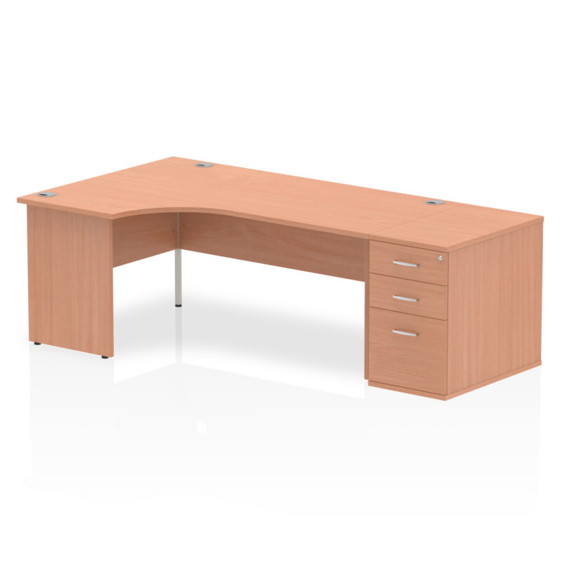 Pace Panel End Crescent Desk Workstation - Image 26