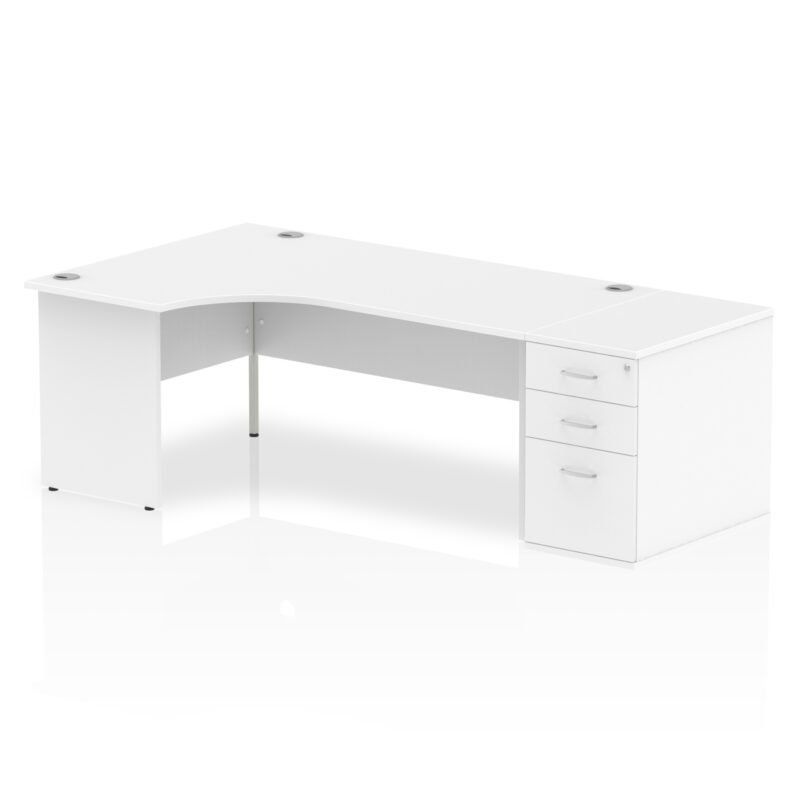 Pace Panel End Crescent Desk Workstation - Image 36