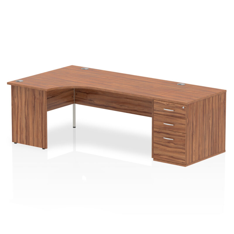 Pace Panel End Crescent Desk Workstation - Image 34