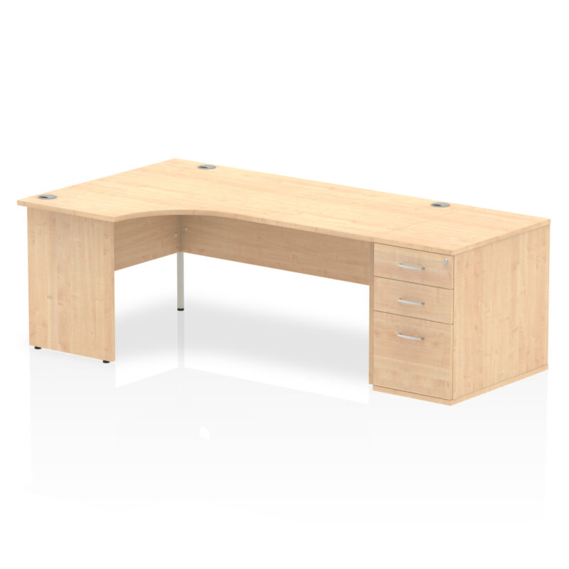 Pace Panel End Crescent Desk Workstation - Image 30