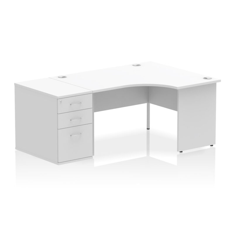 Pace Panel End Crescent Desk Workstation - Image 81