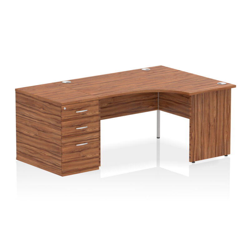 Pace Panel End Crescent Desk Workstation - Image 82
