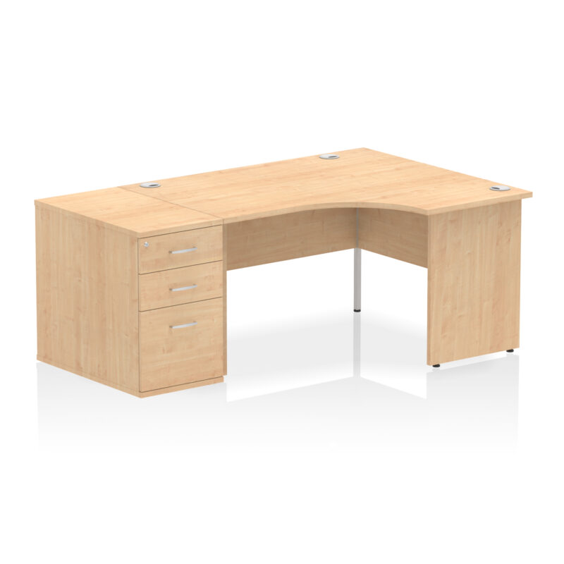 Pace Panel End Crescent Desk Workstation - Image 83