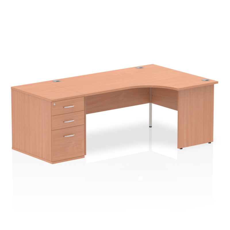 Pace Panel End Crescent Desk Workstation - Image 14