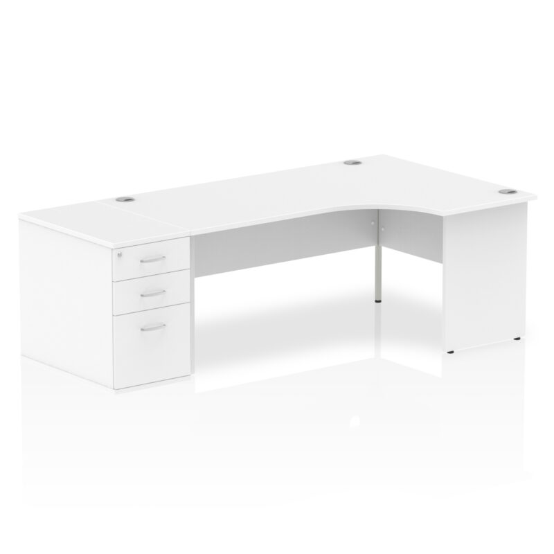 Pace Panel End Crescent Desk Workstation - Image 48