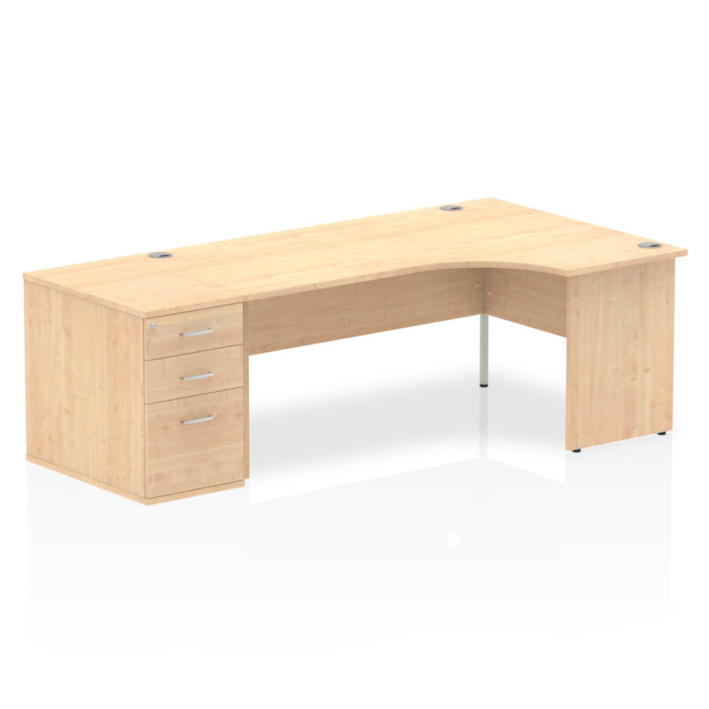 Pace Panel End Crescent Desk Workstation - Image 42