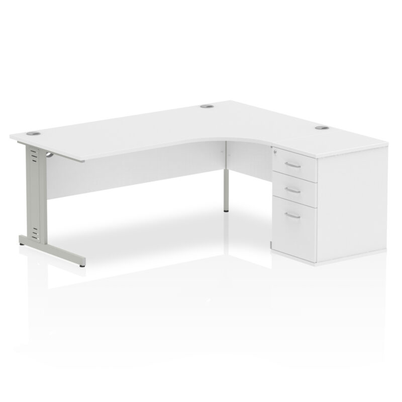 Pace 1800mm Cable Managed Right Crescent Desk Workstation - Image 32