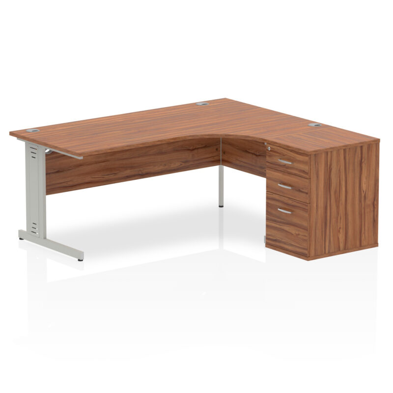 Pace 1800mm Cable Managed Right Crescent Desk Workstation - Image 26