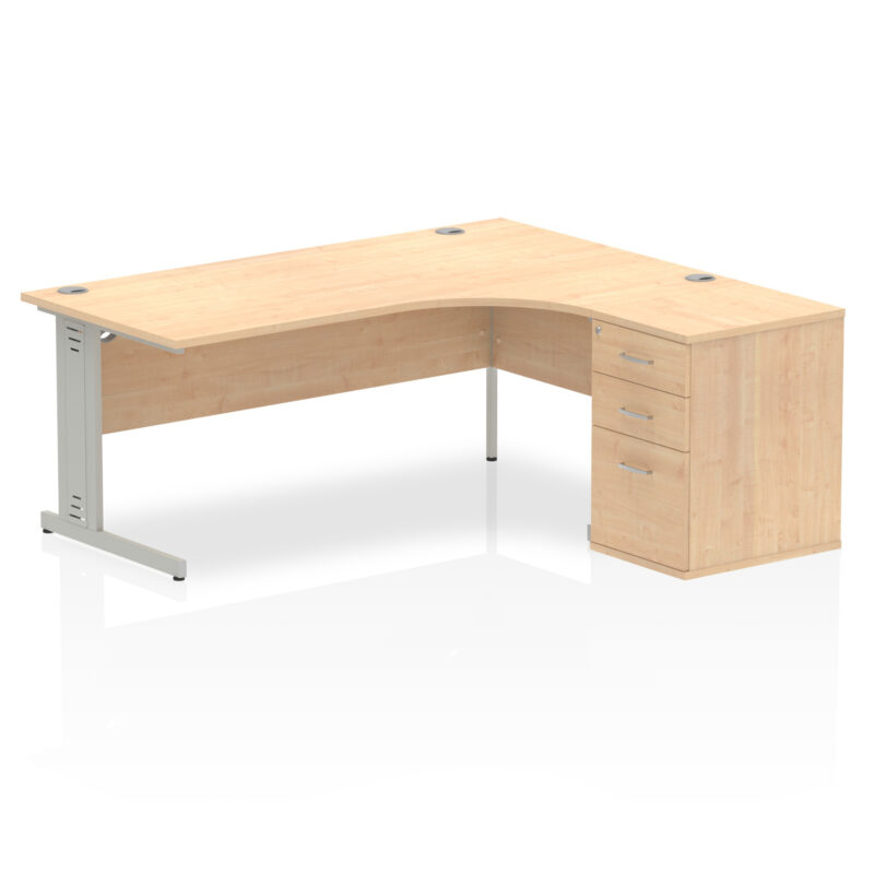 Pace 1800mm Cable Managed Right Crescent Desk Workstation - Image 14