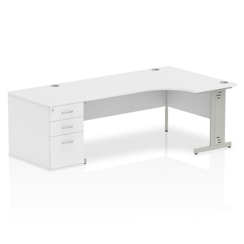 Pace 1800mm Cable Managed Right Crescent Desk Workstation - Image 35