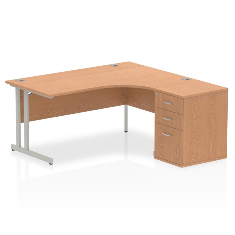 Pace 1600mm Cantilever Right Crescent Desk Workstation - Image 20