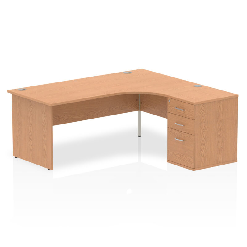 Pace Panel End Crescent Desk Workstation - Image 43