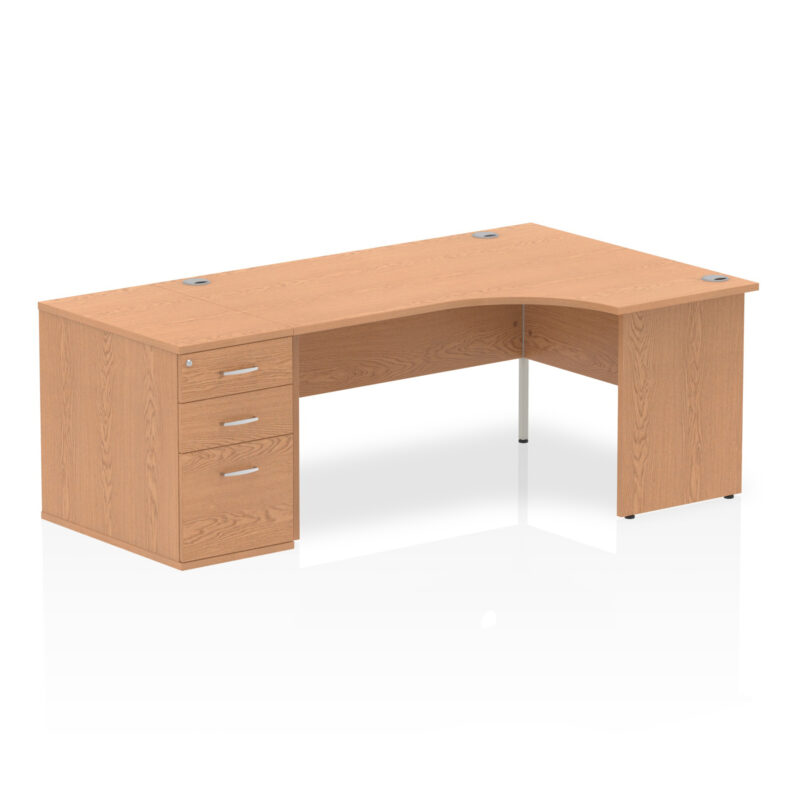 Pace Panel End Crescent Desk Workstation - Image 20