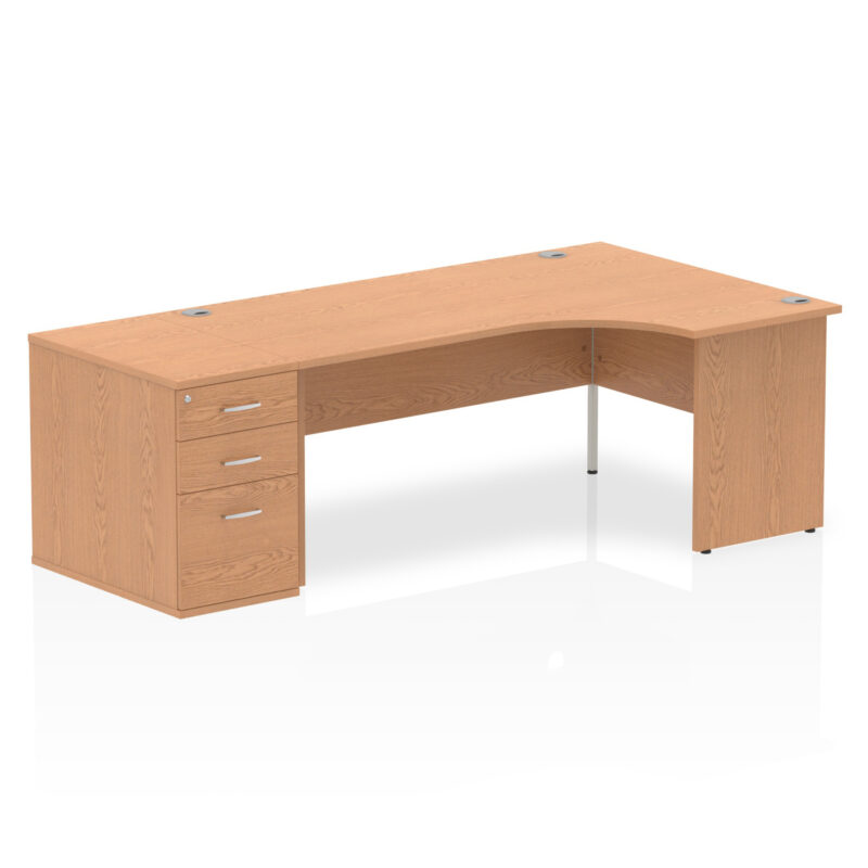 Pace Panel End Crescent Desk Workstation - Image 44