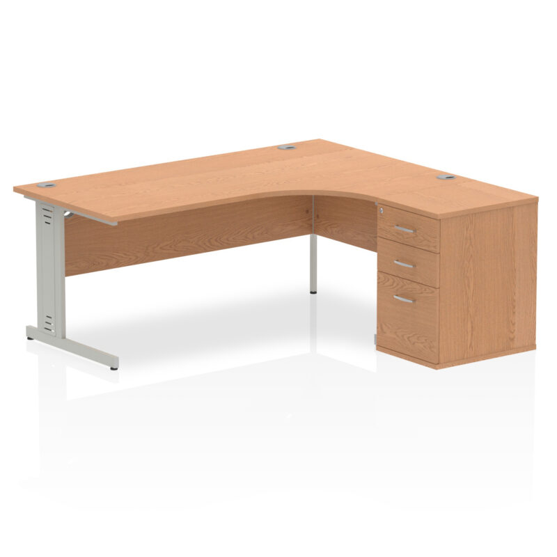Pace 1800mm Cable Managed Right Crescent Desk Workstation - Image 20