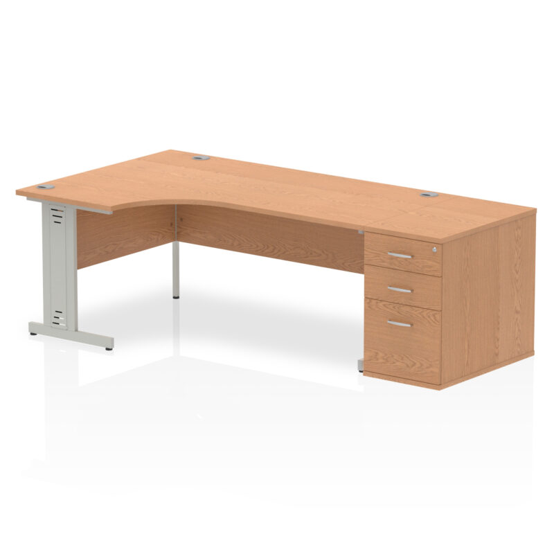 Pace 1800mm Cable Managed Left Crescent Desk Workstation - Image 23