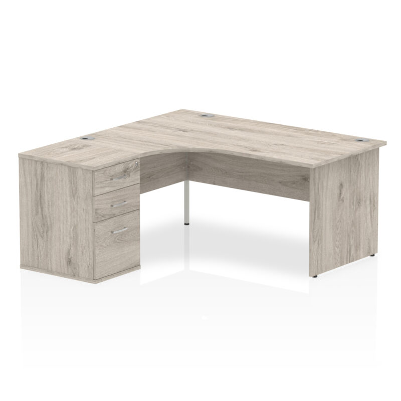 Pace Panel End Crescent Desk Workstation - Image 3