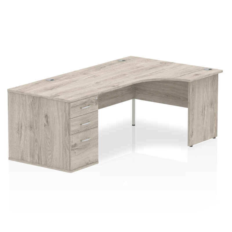 Pace Panel End Crescent Desk Workstation - Image 16