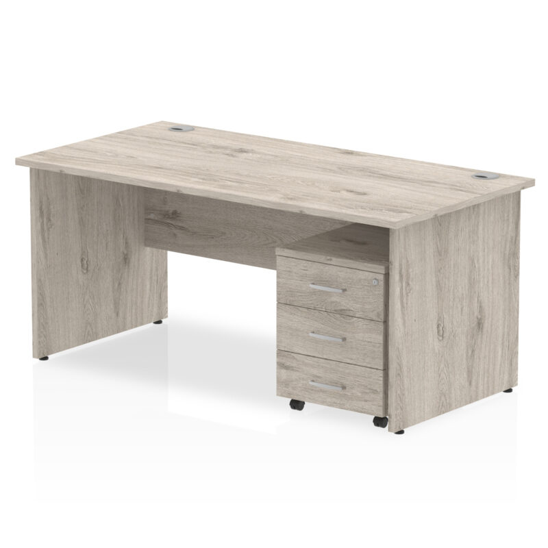 Pace Panel End Straight Desk With Mobile Pedestal - Image 28