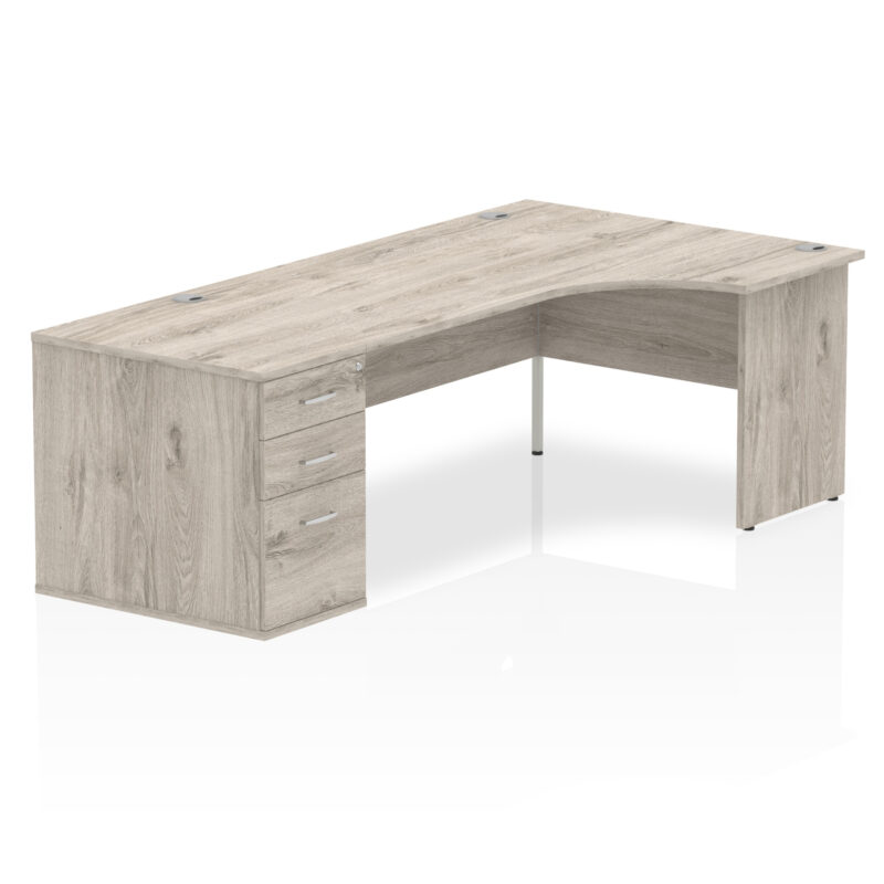 Pace Panel End Crescent Desk Workstation - Image 40