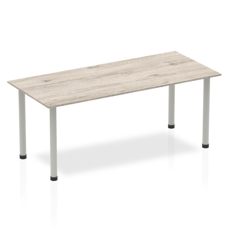 Pace 1800mm Straight Table With Post Leg - Image 9