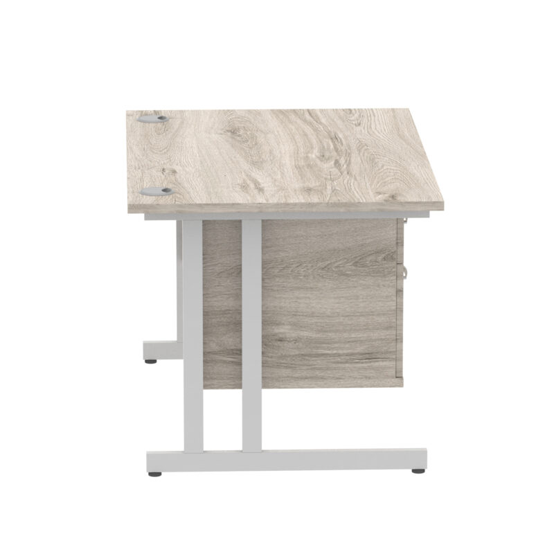 Pace 1200mm Cantilever Straight Desk With Single Fixed Pedestal - Image 73