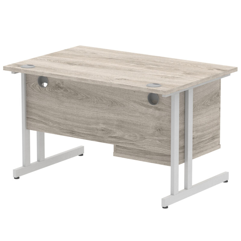 Pace 1200mm Cantilever Straight Desk With Single Fixed Pedestal - Image 74