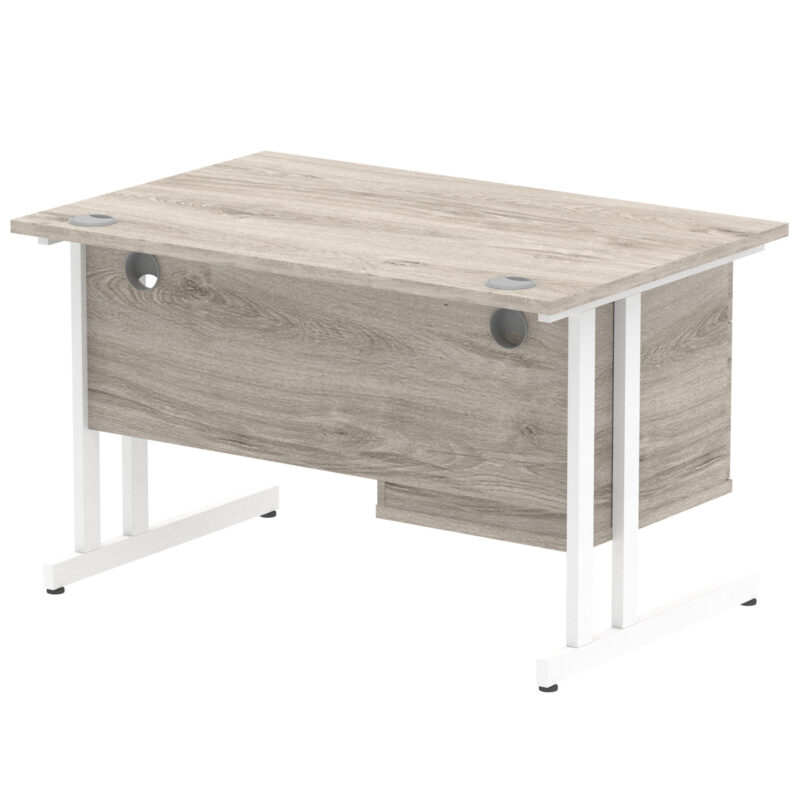 Pace 1200mm Cantilever Straight Desk With Single Fixed Pedestal - Image 15